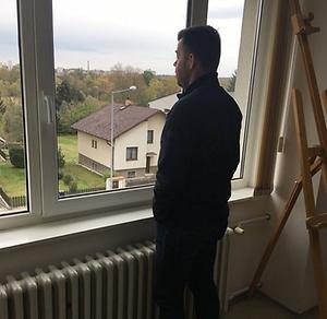 Aus dem Fenster blickte Jaromir Koc jahrelang nach Österreich