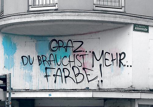 Graffiti: Graz... du brauchst mehr Farbe!