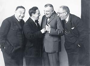 Sigi Hofer, Hans Moser, Armin Berg und Adolf Glinger