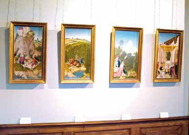 Diese vier Bildtafeln des Altars sind bis heute erhalten geblieben