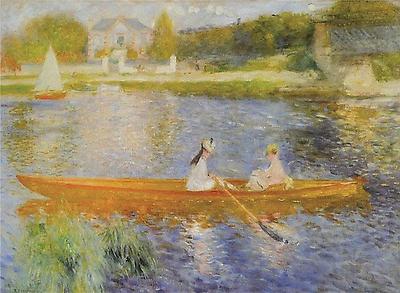 Sinnlich und heiter: Pierre-Auguste Renoirs Wassersport-Bild 'Die Jolle' entstand 1875.