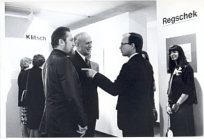 Mit Dr. Jankowitsch in der Galerie Findlay, N.Y., 1976