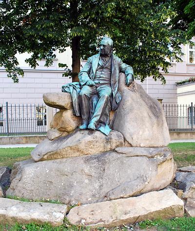 Adalbert-Stifter-Denkmal an der Promenade in Linz