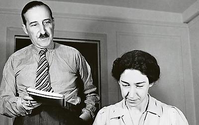 Stefan Zweig mit seiner zweiten Frau Charlotte