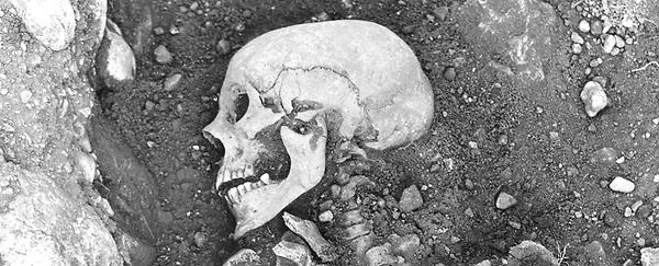 1200 Jahre altes infiziertes Skelett