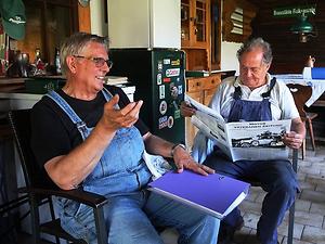 Manfred Haslinger (links) und Fredi Thaler. (Foto: Martin Krusche)