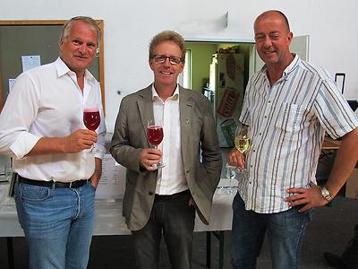 Drei Bürgermeister in Kooperation, von links: Peter Moser, Werner Höfler und Robert Schmierdorfer. – (Foto: Martin Krusche)