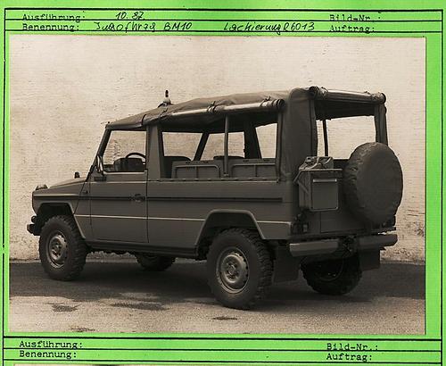Dieser G-Wagen war für die Armee Jugoslawiens adaptiert. (Archiv Fredi Thaler)