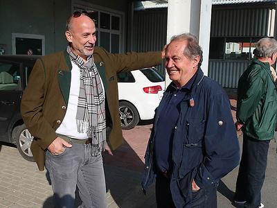 Markus Rudolf (links) im Gespräch mit Fredi Thaler. (Foto: Martin Krusche)