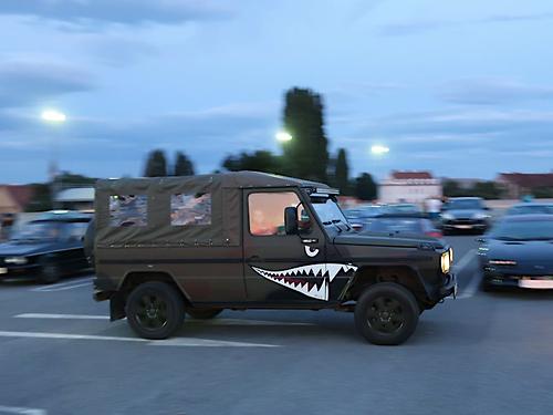 G-Wagen mit Shark Mouth beim Treffen der Alltagsklassiker. (Foto: Martin Krusche)