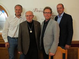 Bürgermeister-Konferenz in Wolfgruben, von links: Peter Moser, Hermann Maurer, Werner Höfler und Robert Schmierdorfer. – (Foto: Martin Krusche)
