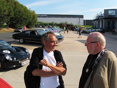 Kulturwissenschafter Matthias Marschik (links) und Informatiker Hermann Maurer bei „Mythos Puch III“. (Foto: Martin Krusche)