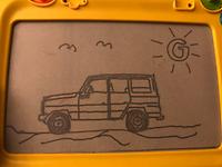 Norbert Gall hat für seine Töchter einen G-Wagen gezeichnet. ( Das Video dazu. )