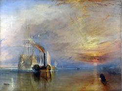 William Turner: 'The Fighting Temeraire tugged to her last berth to be broken up, 1838' (Bild: The National Gallery, London, Public Domain)