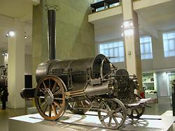 Robert Stephensons Rocket im Science Museum, London (Bild: William M. Connolley, GNU Lizenz)