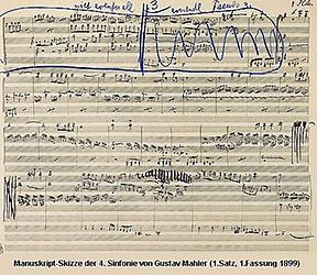 G. Mahler, Autograph 4. Symphonie