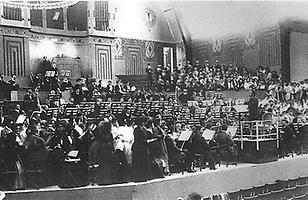 G. Mahler, Probe 8. Symphonie in der Münchner Ausstellungshalle 1910