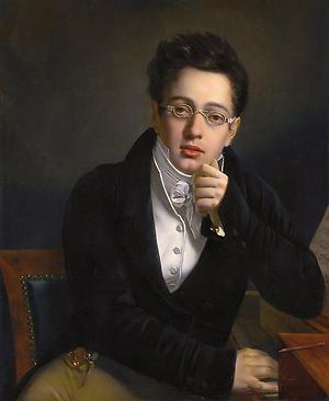 'Der junge Schubert', porträtiert von Josef Abel.