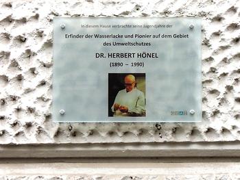 Gedenktafel für Herbert Hönel
