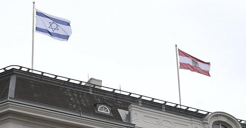 Das Bundeskanzleramt demonstriert Solidarität mit Israel