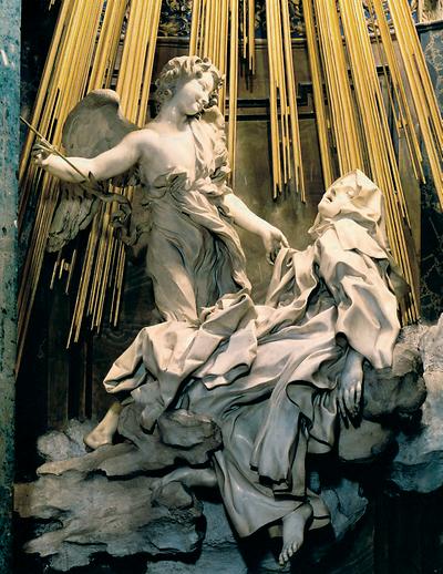Die Verzückung der heiligen Teresia, Skulptur in der römischen Kirche Santa Maria della Vittoria (1647–1651)