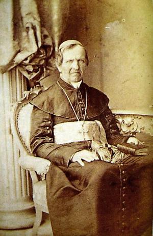 The only photography of bishop Anton Martin Slomšek, pictured in Vienna, 1862