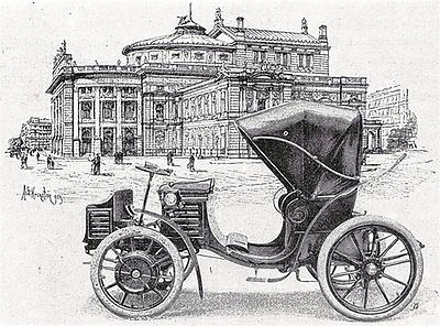 Lohner-Porsche Elektromobil um 1900