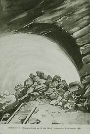 Wassereinbruch am 16. Mai 1904, Tunnelmeter 1491