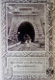 Gedenkblatt an den Durchschlag des Bosrucktunnels am 22. 11. 1905