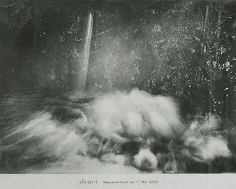 Südseite. Wassereinbruch am 17. Mai 1905