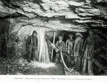 Wassereinbruch am 12. November 1904 nach Abfeuerung der Minen