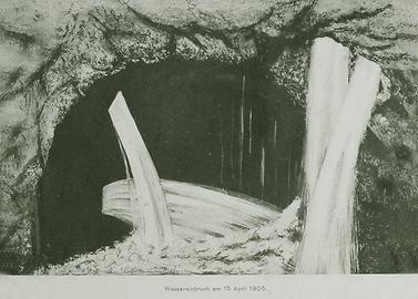 Wassereinbruch am 15. April 1905