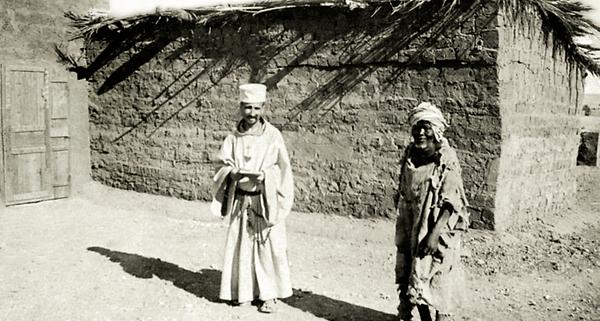 Eremit aus Frankreich Charles de Foucauld in der algerischen Stadt Béni Abbès,im Jahr 1902