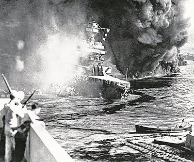 Der japanische Angriff auf Pearl Harbour im Dezember 1941