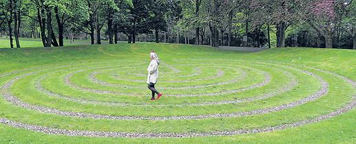 Steinlabyrinth im Kurpark Oberlaa