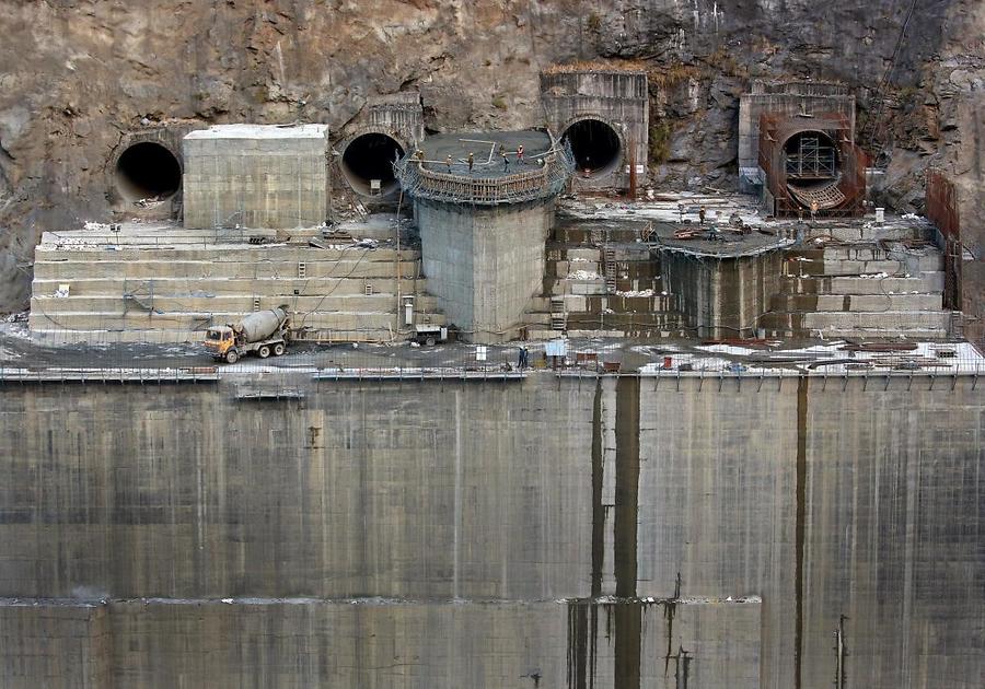Wasserkraftanlage im Bau nahe Wangdue Phodrang (Quelle: REUTERS)