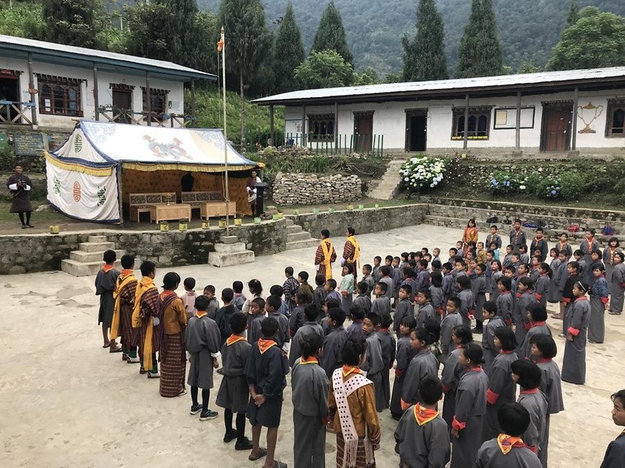 Schulfest an der österreichischen Schule in Rangtse (Foto Claus Walter, Österr. Bhutan Ges.)