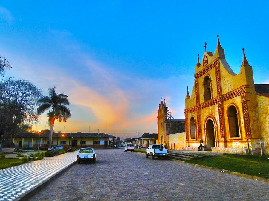 Kirche der Jesuitenmission von San José de Chiquito nahe dem Dreiländereck Bolivien-Paraguay-Brasilien (Foto: Paulo Yuji Takarada)
