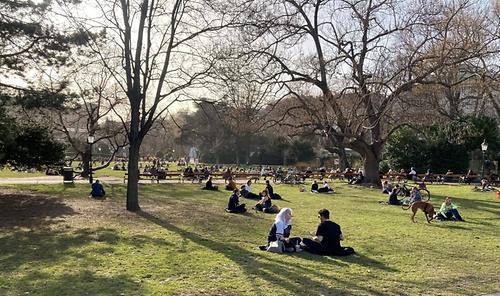 Der Stadtpark ist en vogue wie nie.