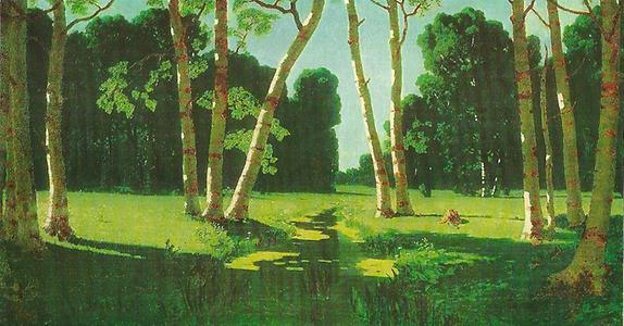 Archip Ivanowitsch Kuindzhi (1842-1910) Birches in the Taiga, 1879 Tretyakov Gallery Moscow