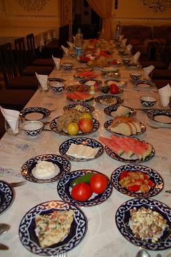 Decorated table