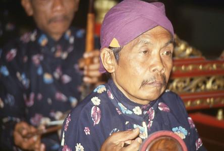 Musician of a Gamelan orchestra