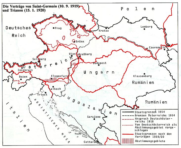 Grenzziehungen nach dem Ersten Weltkrieg