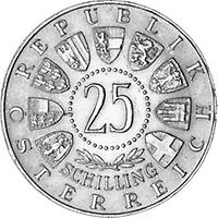 25 Schilling - Wiedereröffnung der Bundestheater (1955)