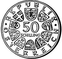 50 Schilling - 600 Jahre Universität Wien (1965)