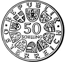 50 Schilling - 600 Jahre Universität Wien (1965)