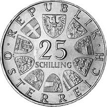 25 Schilling - 250 Geburtstag der Kaiserin Maria Theresia (1967)