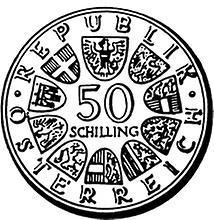 50 Schilling - 50 Jahre Republik (1968)