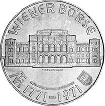 25 Schilling - 200 Jahre Wiener Börse (1971)