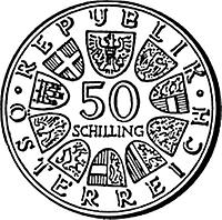 50 Schilling - 100 Jahre Hochschule für Bodenkultur in Wien (1972)